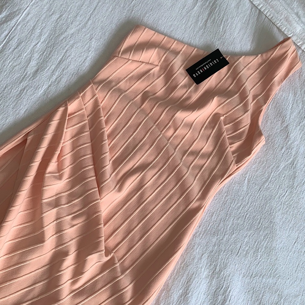 Pink wrap dress